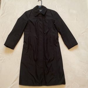 Black DKNY trench coat size 6